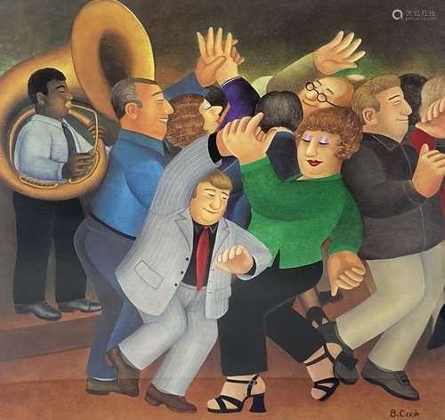 Beryl Cook (1926-2008), limited edition print, 'Jiving to Ja...