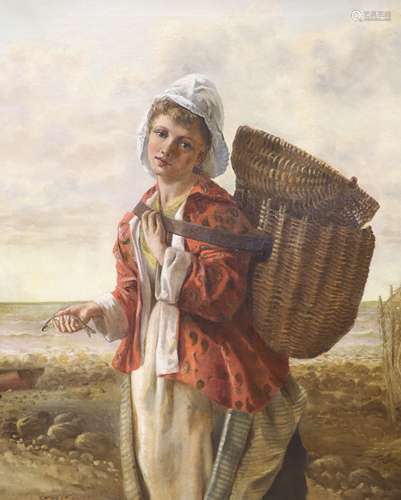 Follower of James John Hill (1811-1882), 'The Fisherwoman', ...