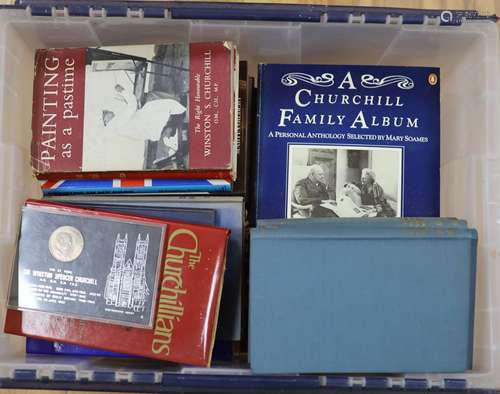 A quantity of Winston Churchill related books