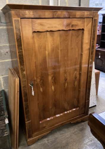 A 19th century Continental cherry armoire, width 118cm, dept...