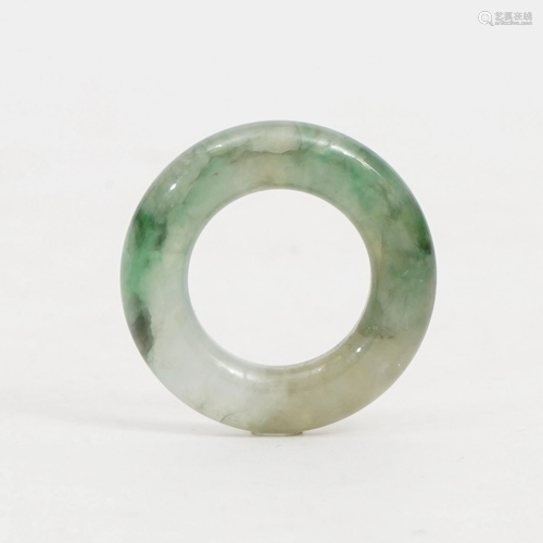 A JADE CASSOCK RING