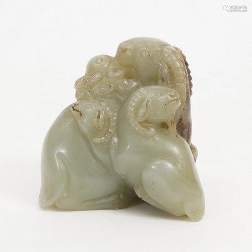 A PIECE OF JADE SHEEP