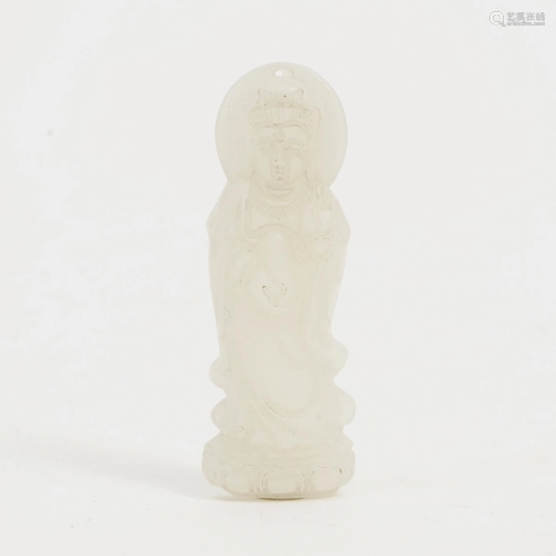 A JADE BUDDHA STATUE