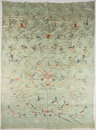 Chinese Silk Embroidered Panel