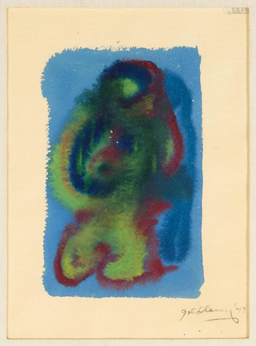 Michael Goldberg (1924-2007) Blue, Green & Red