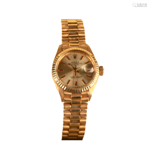 18K Gold Lady-Datejust Rolex Watch