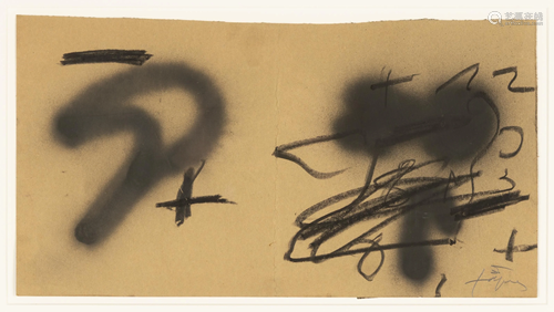 Antoni Tàpies (Spanish, 1923-2012) Untitled, DWG for