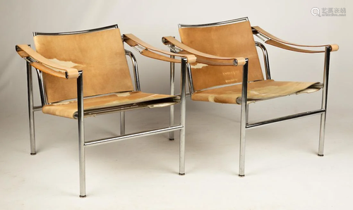 Pair of Le Corbusier LC1 Sling Chairs