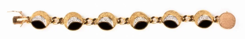 14K Yellow Gold Round Link Bracelet