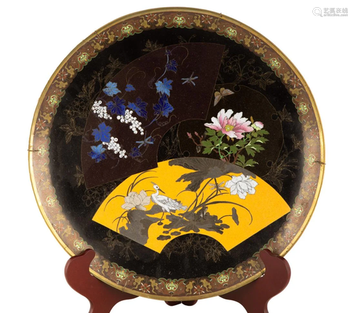 Japanese Cloisonné Charger