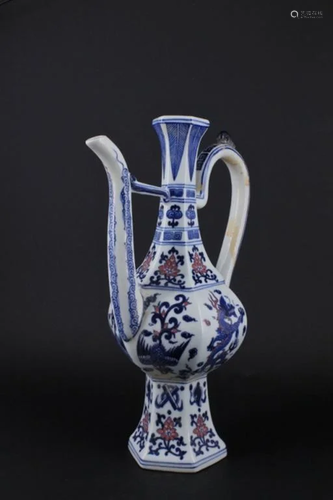 Chinese Ming Porcelain Blue&White TeaPot