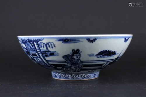 Chinese Ming Porcelain Blue&White Bowl