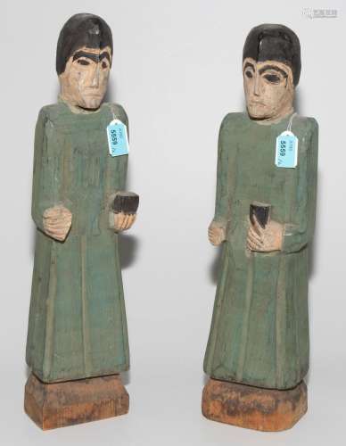 1 Paar Heiligenfiguren
