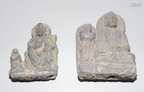 Lot: 2 Buddhafiguren