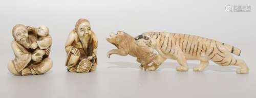 Lot: 3 Netsuke