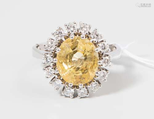 SAPHIR-BRILLANT-RING