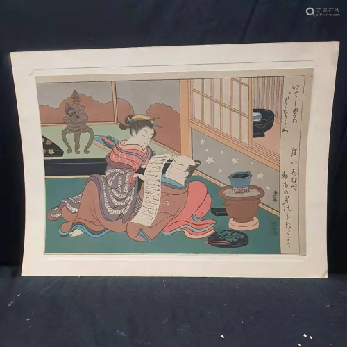 Fine Japanese Meiji hand paint with Floral Decorations