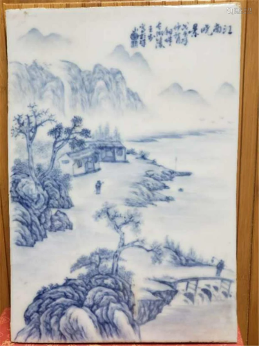 Wangbu Porcelain Plate Painting 1900