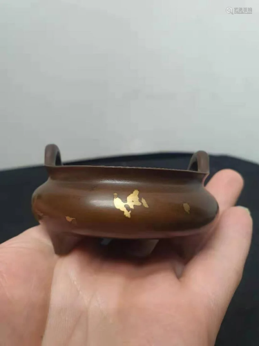 Qing copper incense burner