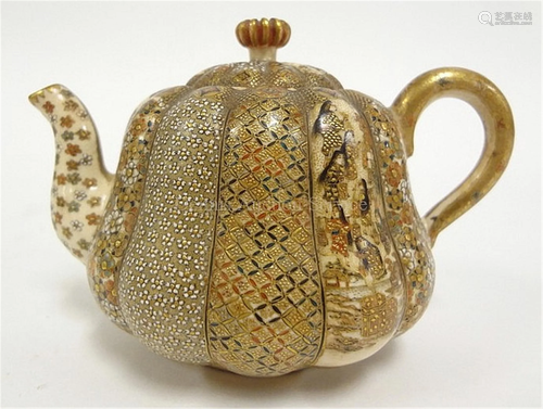 JAPANESE SATSUMA TEAPOT