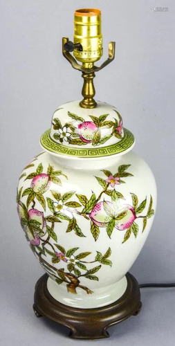 Chinoiserie Style Ginger Jar Form Table Lamp