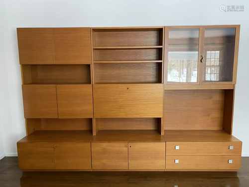 Danish Modern Teak Wall Unit / Bookcase