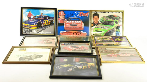 Lot Signed Nascar Photographs: Bobby Labonte