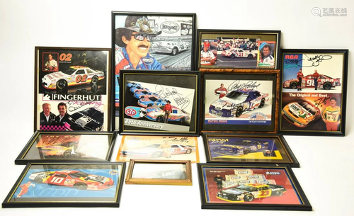 Lot Signed Nascar Photographs: Richard Petty