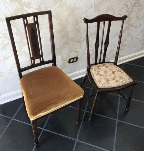 Two Antique Side Chairs in the Arts & Crafts Style