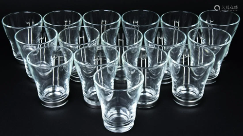 Lot Vitrosax Clear Glass Italian Cappuccino Cups