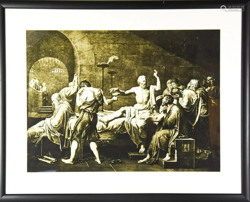 Framed Print of The Death of Socrates