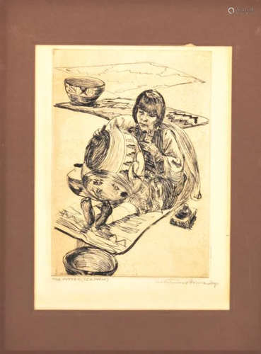 Mortimer Borne The Potter (Sea Shell) Engraving