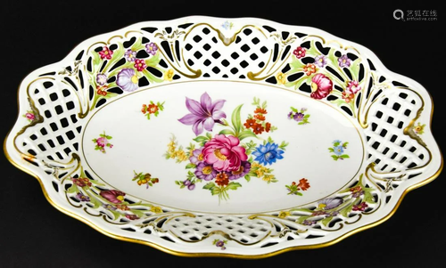 Oscar de la Renta German Porcelain Floral Tray