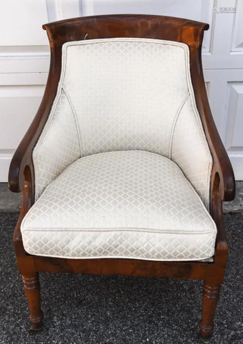 Antique 19th C Biedermeier Style Armchair