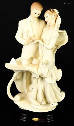 Armani Wedding Couple Capodimonte Figurine