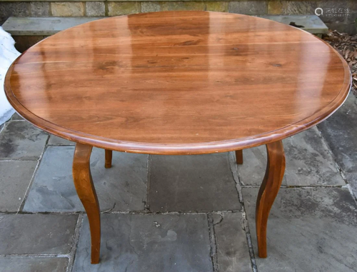 Custom Made Solid Cherry Wood Round Dining Table