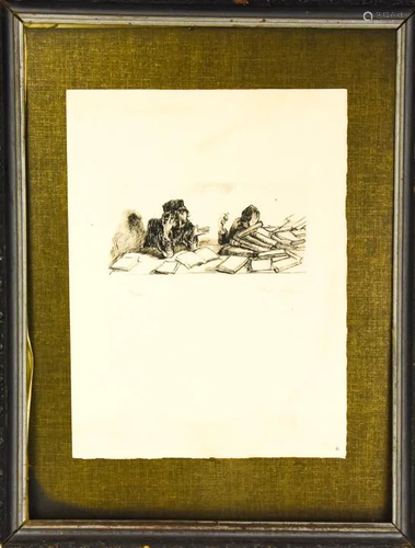 Framed Paul Jeffay Signed & Numbered Etching