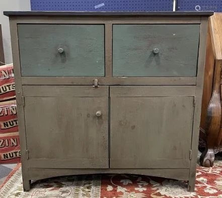 American Country Style Painted Cabinet / Cupboard