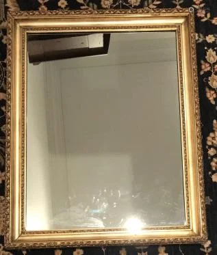 Antique 19th C French Rococo Revival Style Mirror