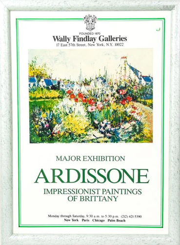 Wally Findlay Galleries Ardissone Exhibition