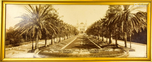 Antique Framed Monte Carlo Casino Photograph