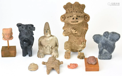 Pre Columbian & Mayan Style Pottery Pieces