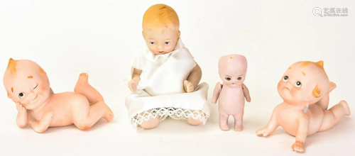 Collection Of All Bisque & Kewpie Dollhouse Dolls