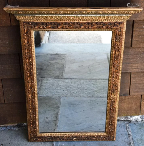 Antique 19th C Victorian Style Wall Mirror