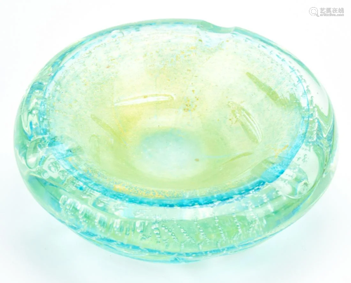 Mid Century Art Glass Murano Glass Ash Tray