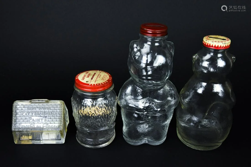 Collection of Vintage Figural Glass Money Banks