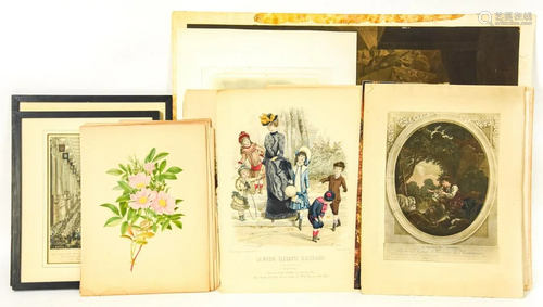 Antique La Moda Ilustrada Lithographs & More