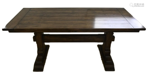 Trestle Base Farm Table Dining Table by Bausman