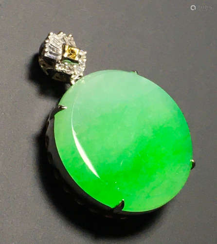 ICY GREEN JADEITE PENDANT