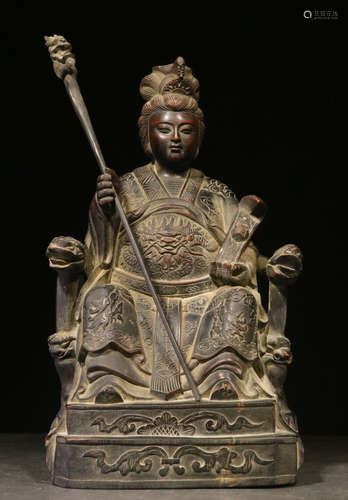 HUANGYANG WOOD MAZU STATUE